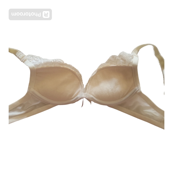 THE LITTLE BRA COMPANY IVORY CREAM LACE PUSH UP BRA - 28A - Picture 5 of 5